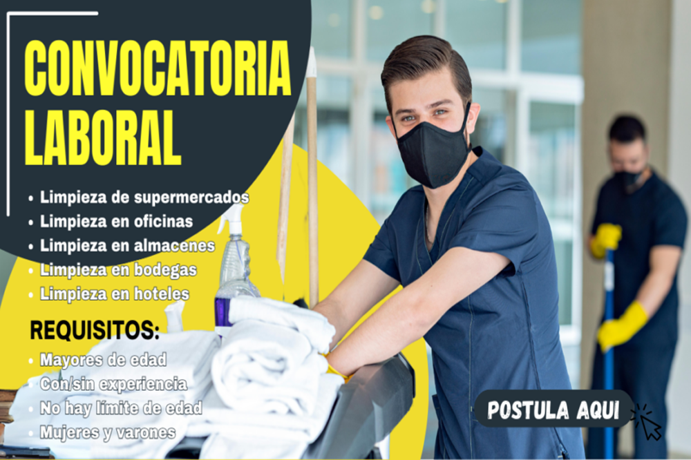 Trabaja Ahora Vacantes Urgentes Para Puestos De Limpieza