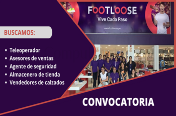 Oportunidades laborales disponibles en Footloose Perú