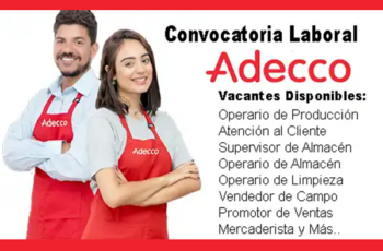Adecco Perú habilita nuevas vacantes en múltiples sectores