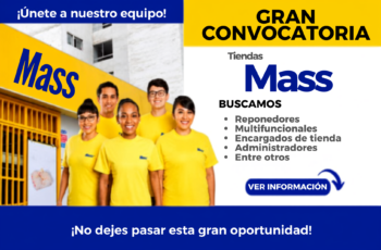 Tiendas Mass anuncia trabajos disponibles | Conoce y aplica